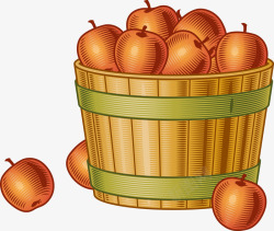 一筐苹果素材
