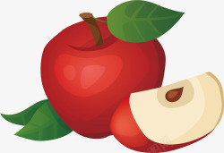 卡通苹果矢量图素材