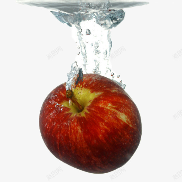清洗水果png免抠素材_88icon https://88icon.com 水中水果 水果 洗水果 清洗 美食 苹果