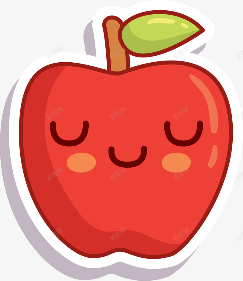 红色可爱微笑苹果png免抠素材_88icon https://88icon.com 5月8号 世界微笑日 幸福 开心 微笑苹果 笑容 红色水果 苹果贴纸