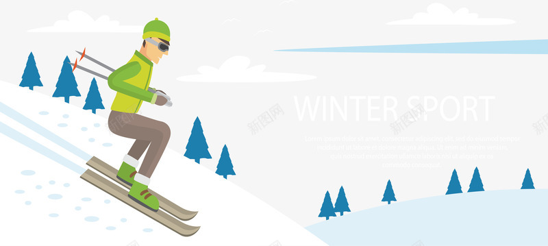 雪山滑雪的人横幅png免抠素材_88icon https://88icon.com 冬季滑雪 滑雪 滑雪横幅 矢量png 运动横幅 雪山滑雪
