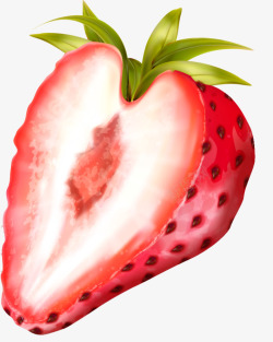 美味红色草莓素材
