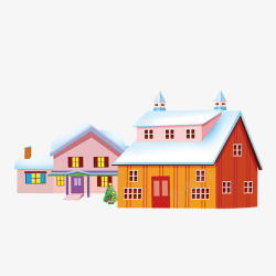雪中小木屋圣诞节雪中小屋高清图片