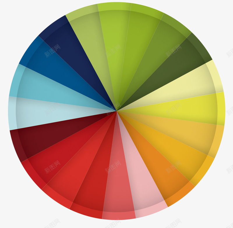 圆形彩色转盘png免抠素材_88icon https://88icon.com 分割 圆形 彩色 渐变 等分 色块 转盘
