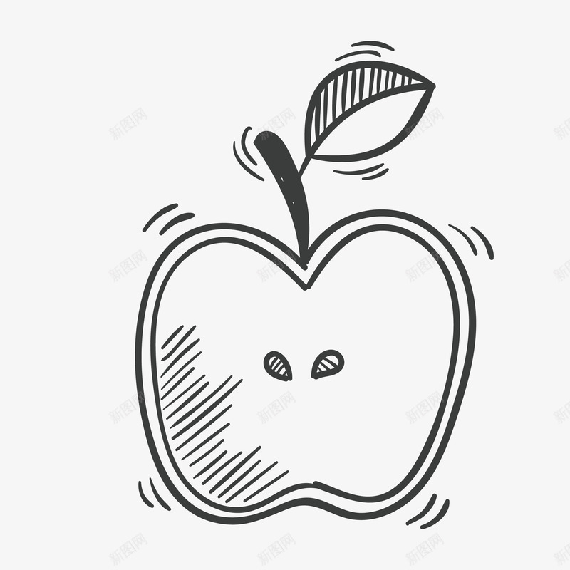 简笔画苹果png免抠素材_88icon https://88icon.com png图形 叶子 水果 苹果 装饰 食物