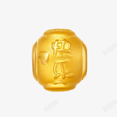 周大福快乐黄金转运珠png免抠素材_88icon https://88icon.com 产品实物 周大福 快乐 珠宝 转运珠 黄金