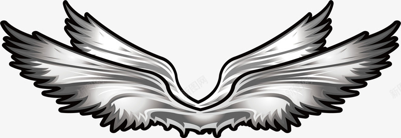 翅膀元素png免抠素材_88icon https://88icon.com png 元素 卡通 机械框 翅膀 边框