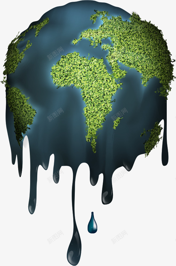 融化的地球png免抠素材_88icon https://88icon.com 低碳 地球 环保 环境保护 生态环保 节能 节能环保 融化的地球