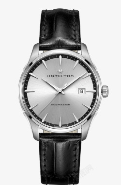 汉米尔顿机械男表腕表银色手表素材