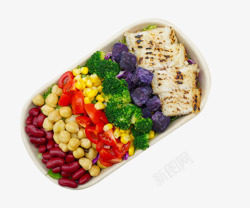 营养美食水果蔬菜沙拉素材