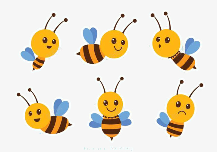 蜜蜂黄色昆虫psd免抠素材_88icon https://88icon.com 昆虫 翅膀 蜂类 蜜蜂 触角
