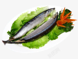 烤蛤蜊干烧烤碳烤秋刀鱼干食材高清图片