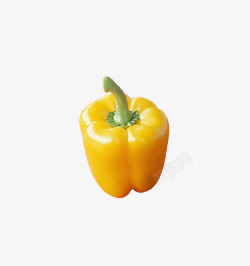 黄色柿子椒实物黄色太空椒高清图片