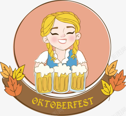 啤酒撸串logo矢量图图标图标