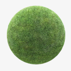 绿色球体三维渲染素材