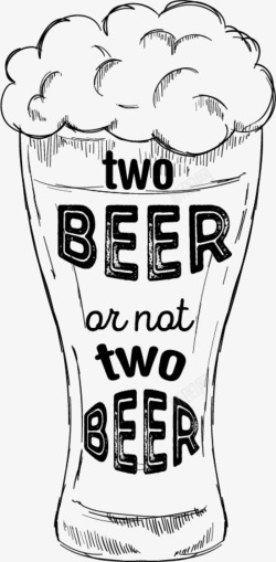 两杯啤酒素材