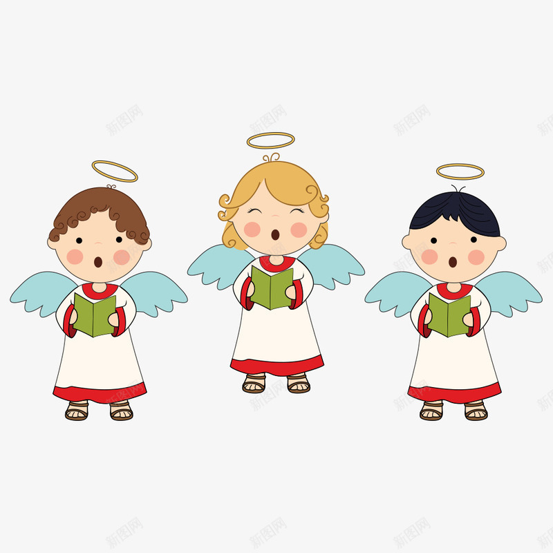 天使在唱歌插画矢量图ai免抠素材_88icon https://88icon.com 创意 唱歌 天使 孩子 孩子唱歌 孩童 插画 歌颂 空中 翅膀 矢量图