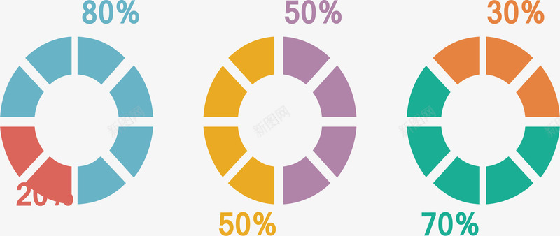 橘子变彩色环形图矢量图ai免抠素材_88icon https://88icon.com 几何 彩色 彩色块 数据占比 橘子瓣 环形图 矢量素材 矢量图