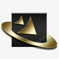 播放软件播放软件黄金blackandgoldicons图标高清图片