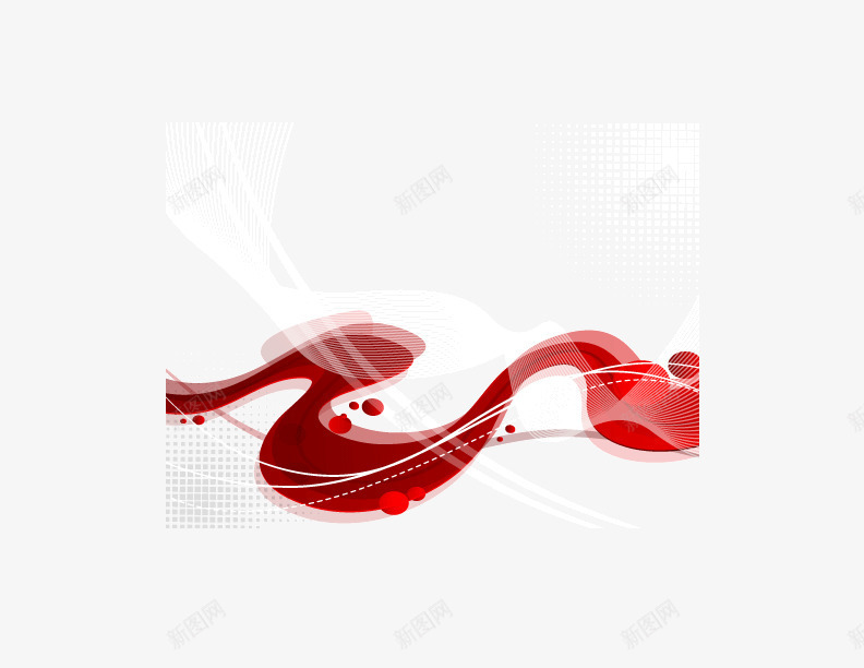 红色流线型曲线背景装饰png免抠素材_88icon https://88icon.com 曲线 流线型 红色 背景装饰矢量图 飘带
