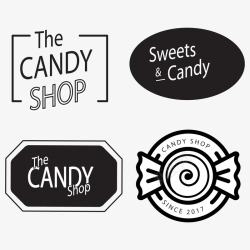 糖果商店糖果商店标签矢量图高清图片