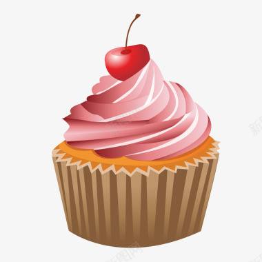 粉色口袋粉色美味蛋糕卡通图标图标