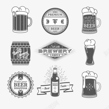 啤酒节艺术字啤酒节图标片图标