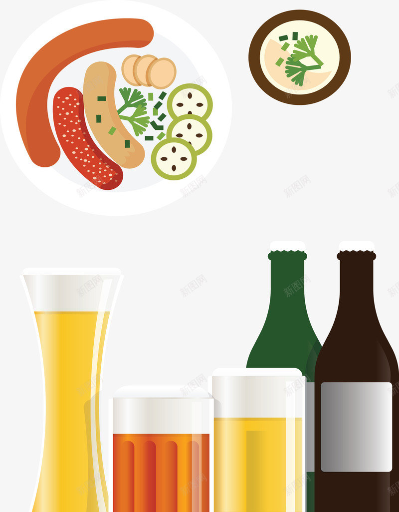 德国啤酒和美食png免抠素材_88icon https://88icon.com ppt旅游插图 创意图表 商业策略
