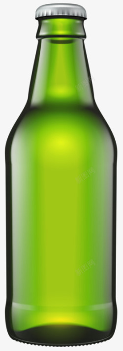 绿色啤酒瓶素材