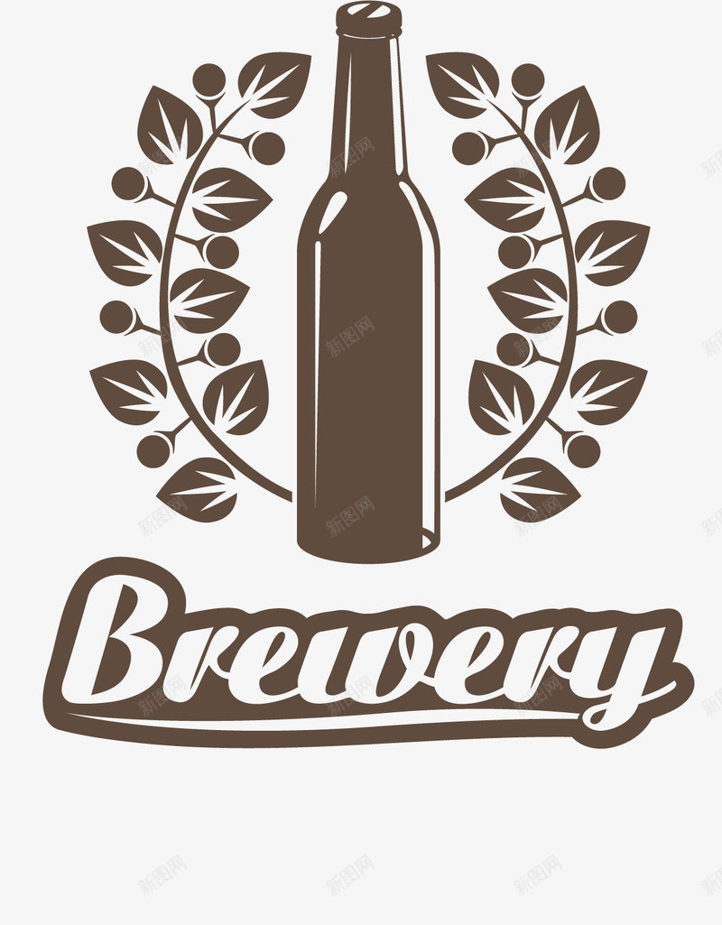 精美beer啤酒标签矢量图ai免抠素材_88icon https://88icon.com beer 啤酒 标签 精美 花草 矢量图