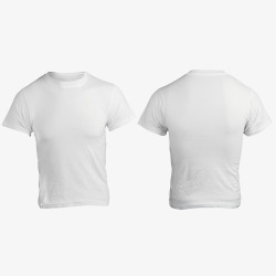 白花纹T恤衣服两件白T恤高清图片