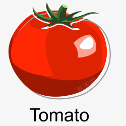 红色西红柿插画矢量图素材