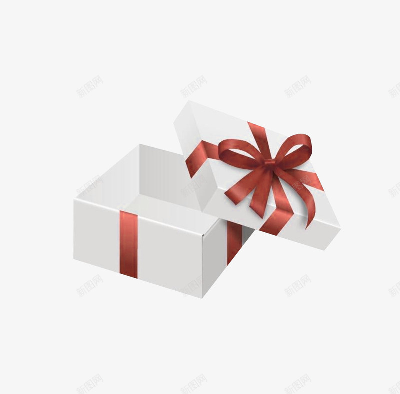 白色礼品盒png免抠素材_88icon https://88icon.com 白色 盒子 礼品盒 礼物