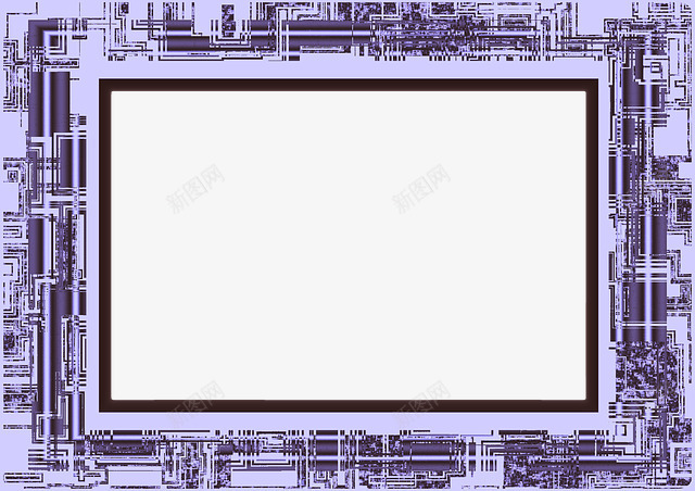 紫色方形边框png免抠素材_88icon https://88icon.com 机械 简约 边框 长方形