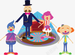 马戏团的小丑们素材