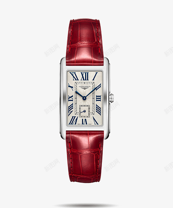 红色手表浪琴表腕表女表png免抠素材_88icon https://88icon.com LONGINES 产品实物 女士 手表 机械女表 机械表 浪琴 腕表 黛绰维纳系列