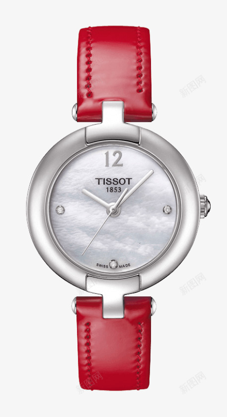 红色天梭腕表手表女表png免抠素材_88icon https://88icon.com TISSOT 产品实物 天梭 女表 手表 机械女表 机械表 腕表