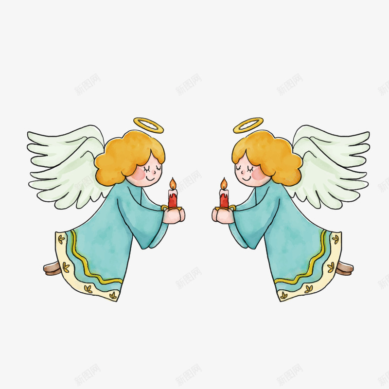 卡通可爱小天使png免抠素材_88icon https://88icon.com 卡通人物 可爱天使 小天使 小朋友 翅膀 背景装饰