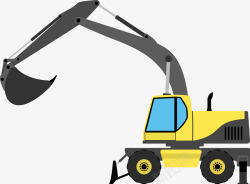 施工设备车子挖土机素材
