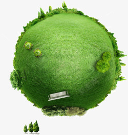 创意绿色地球素材