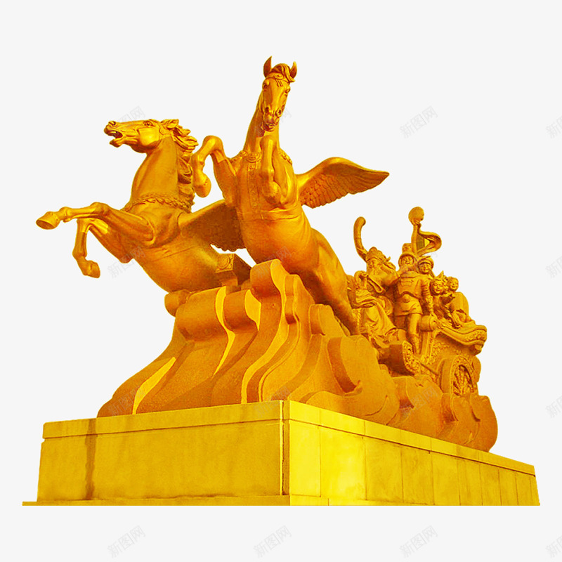 装饰黄金雕塑png免抠素材_88icon https://88icon.com 装饰素材 黄金雕塑