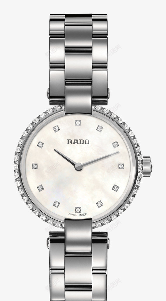 雷达腕表银色镶钻手表女表png免抠素材_88icon https://88icon.com RADO 产品实物 女表 手表 机械女表 腕表 表 雷达