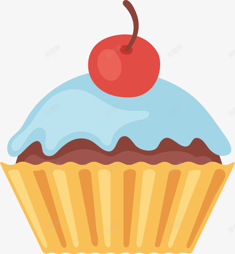 纸杯蛋糕矢量图ai免抠素材_88icon https://88icon.com AI 卡通 可爱 手绘 樱桃 纸杯蛋糕 蛋糕 矢量图