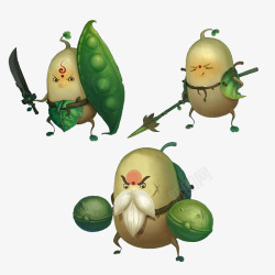 游戏豌豆战士形象素材