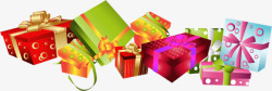 紫颜色红绿紫黄颜色礼品包装盒高清图片