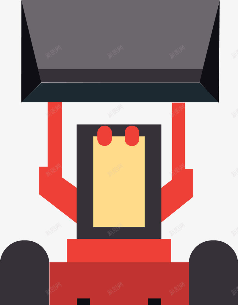 抬高的自动化推土机矢量图ai免抠素材_88icon https://88icon.com 大型推土机 扁平推土机 抬高的推土机 推土机 机械工具 自动化 矢量图
