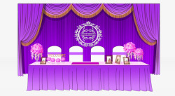 紫色舞台元素素材