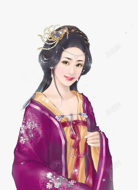 古代紫衣女子黄金发簪片png免抠素材_88icon https://88icon.com 发簪 古代 图片 女子 素材 黄金