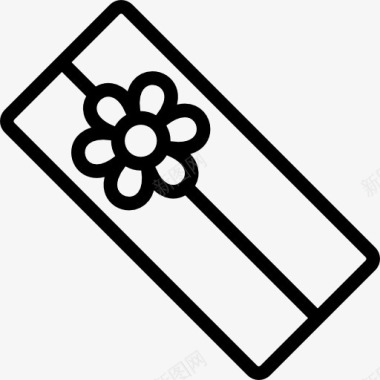 Flower的长方形礼盒图标图标