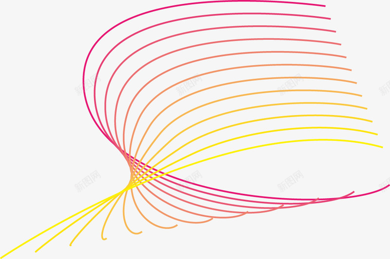 曲线png免抠素材_88icon https://88icon.com 五彩曲线 线 线条